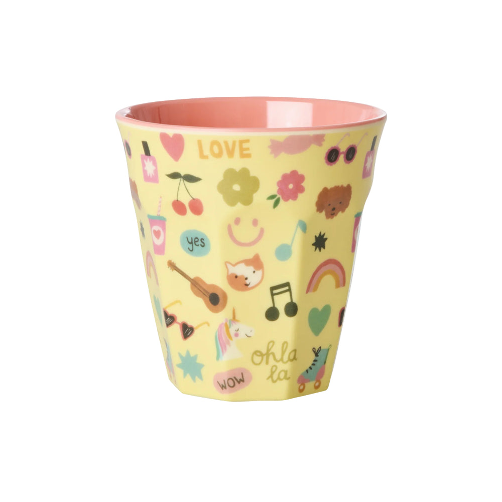 rice-dk-melamine-cup-with-unicorn-love-print-medium-250ml-rice-melcu-unilo