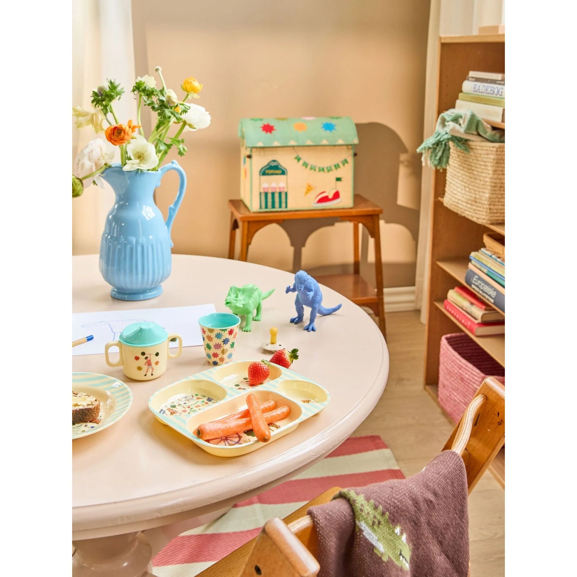 rice-dk-melamine-cups-with-mint-fun-fair-prints-small-6-pack-160ml-rice-melcu-6zsfufami