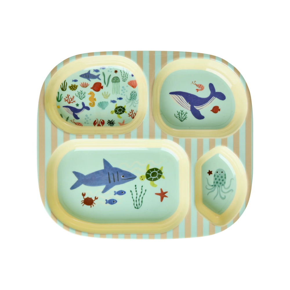 rice-dk-melamine-kids-4-room-plate-with-blue-ocean-print-rice-kipl4-oceb