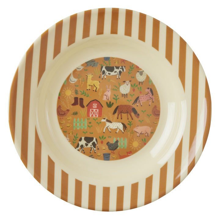 rice-dk-melamine-kids-bowl-with-farm-print-250-ml-rice-kibow-farmtoto