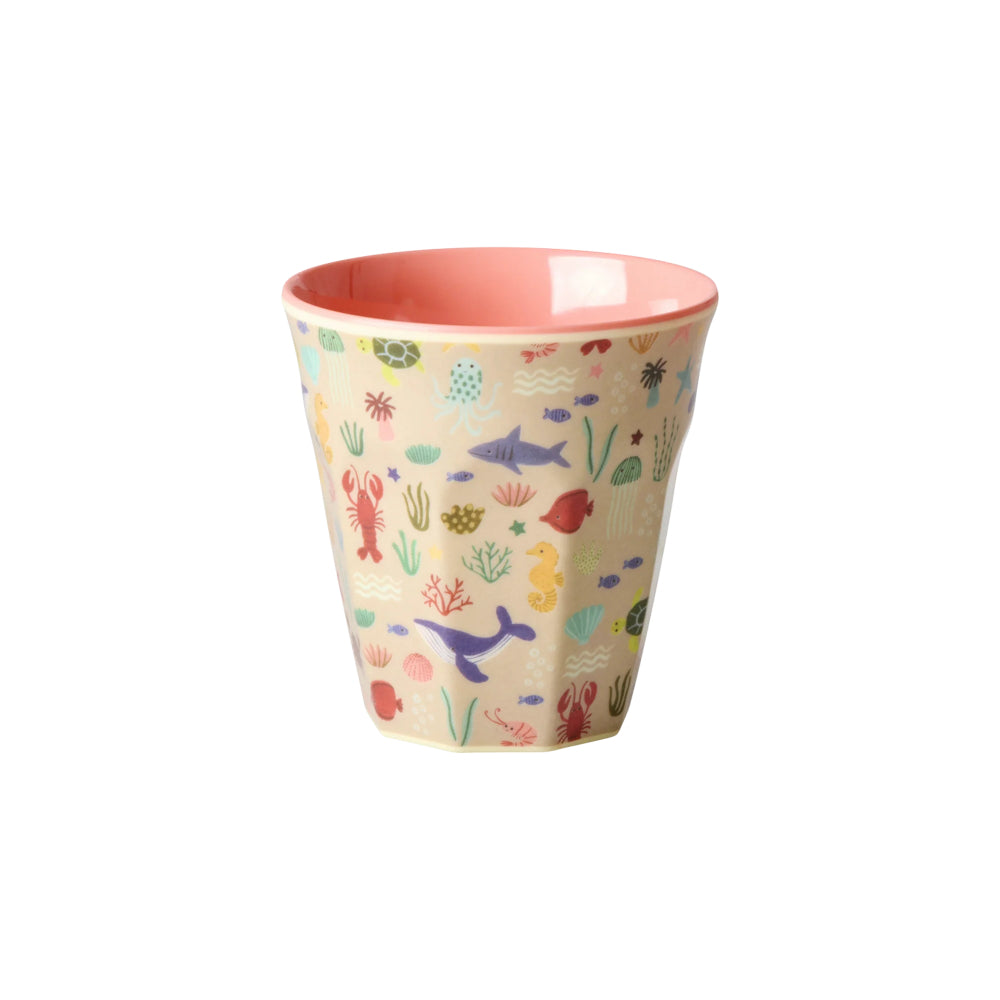 rice-dk-melamine-kids-cup-with-coral-ocean-print-small-160ml-rice-kicup-ocei