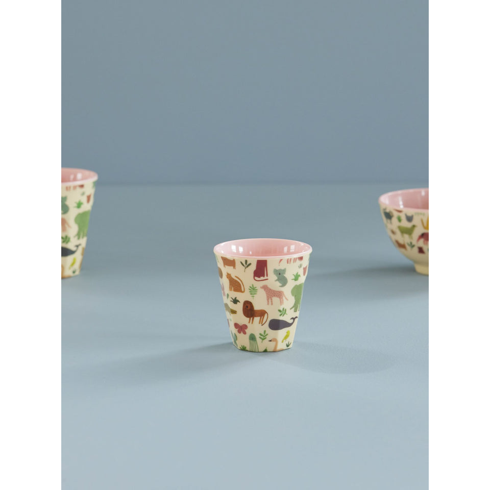 rice-dk-melamine-kids-cup-with-sweet-jungle-print-pink-small-160ml-rice-kicup-swjunsi