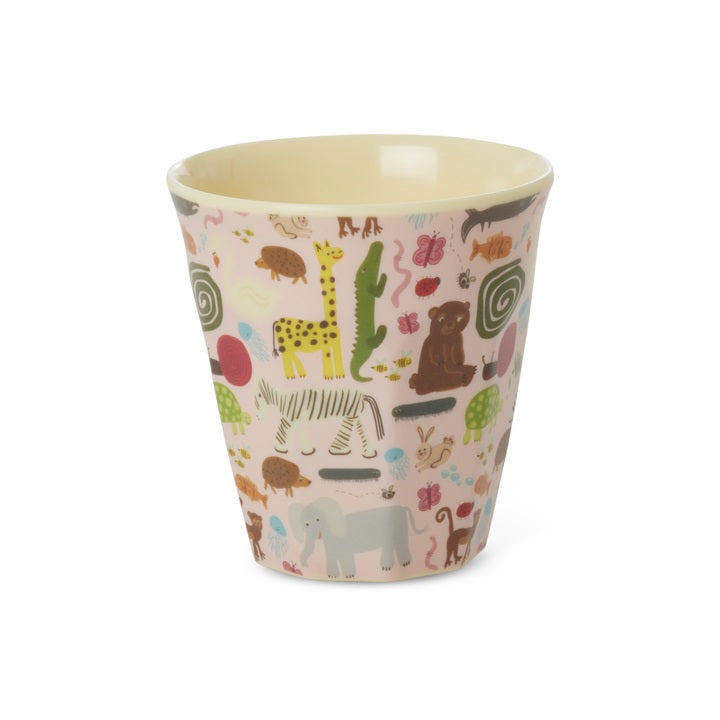 rice-dk-melamine-kids-cup-with-wildlife-print-pink-small-160-ml-rice-kicup-wilii