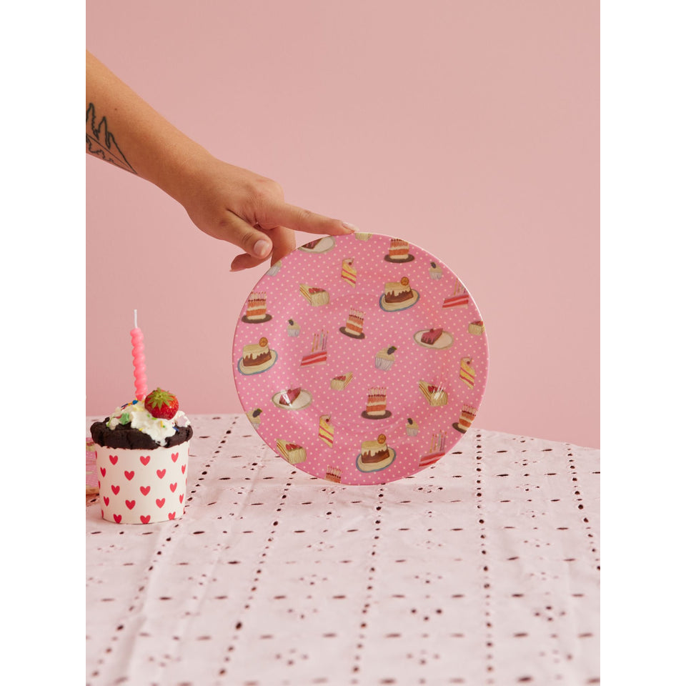 rice-dk-melamine-kids-side-plate-with-sweet-cake-print-rice-mespl-swca