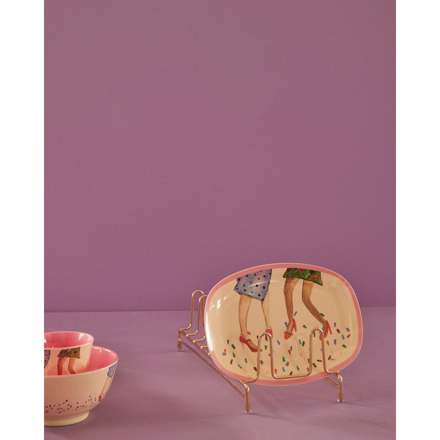 rice-dk-melamine-rectangular-plate-with-dancing-legs-print-small-rice-melcp-recdale