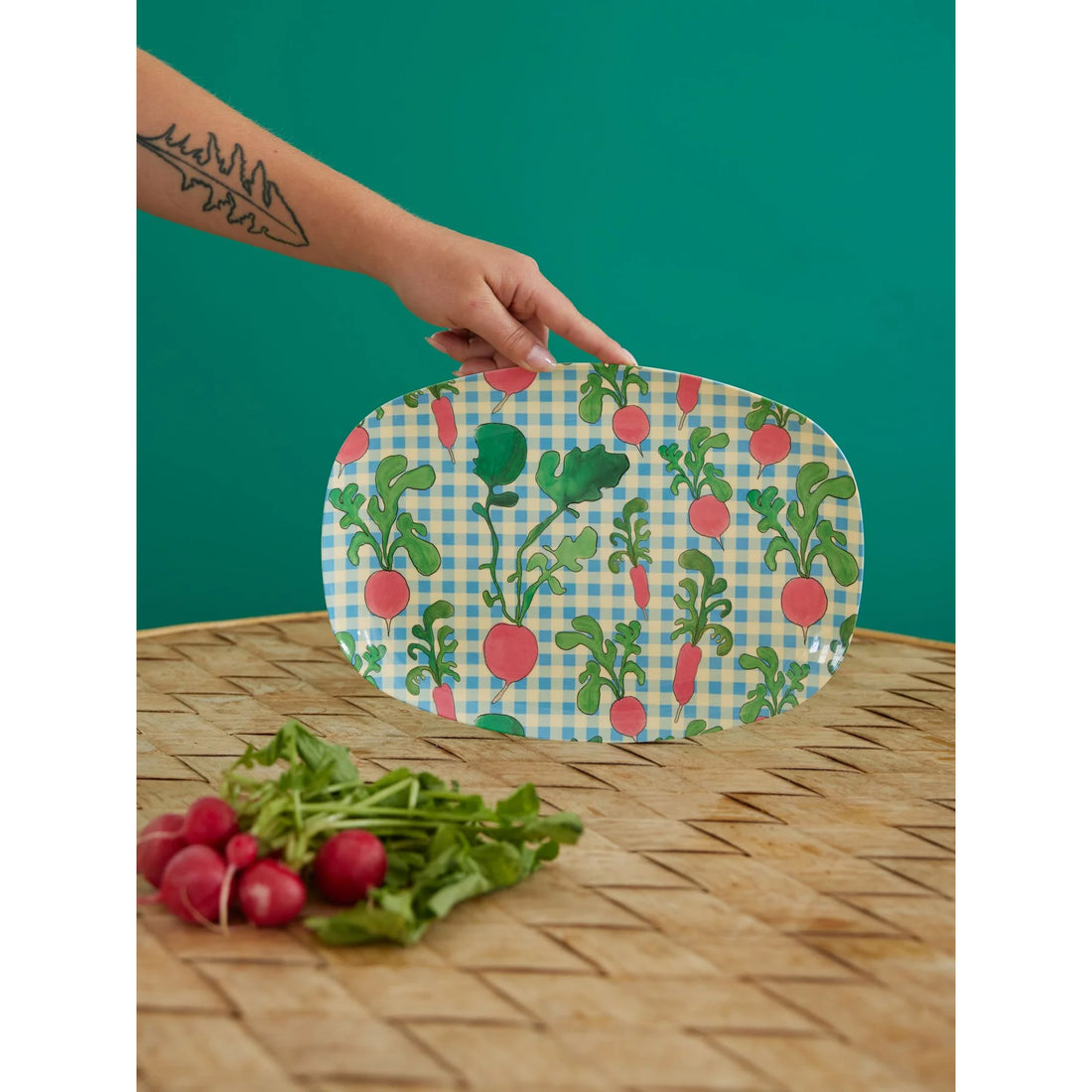 rice-dk-melamine-rectangular-plate-with-ravishing-radish print-rice-melpl-rara