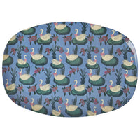 rice-dk-melamine-rectangular-plate-with-swan-lake-print-rice-melpl-swla