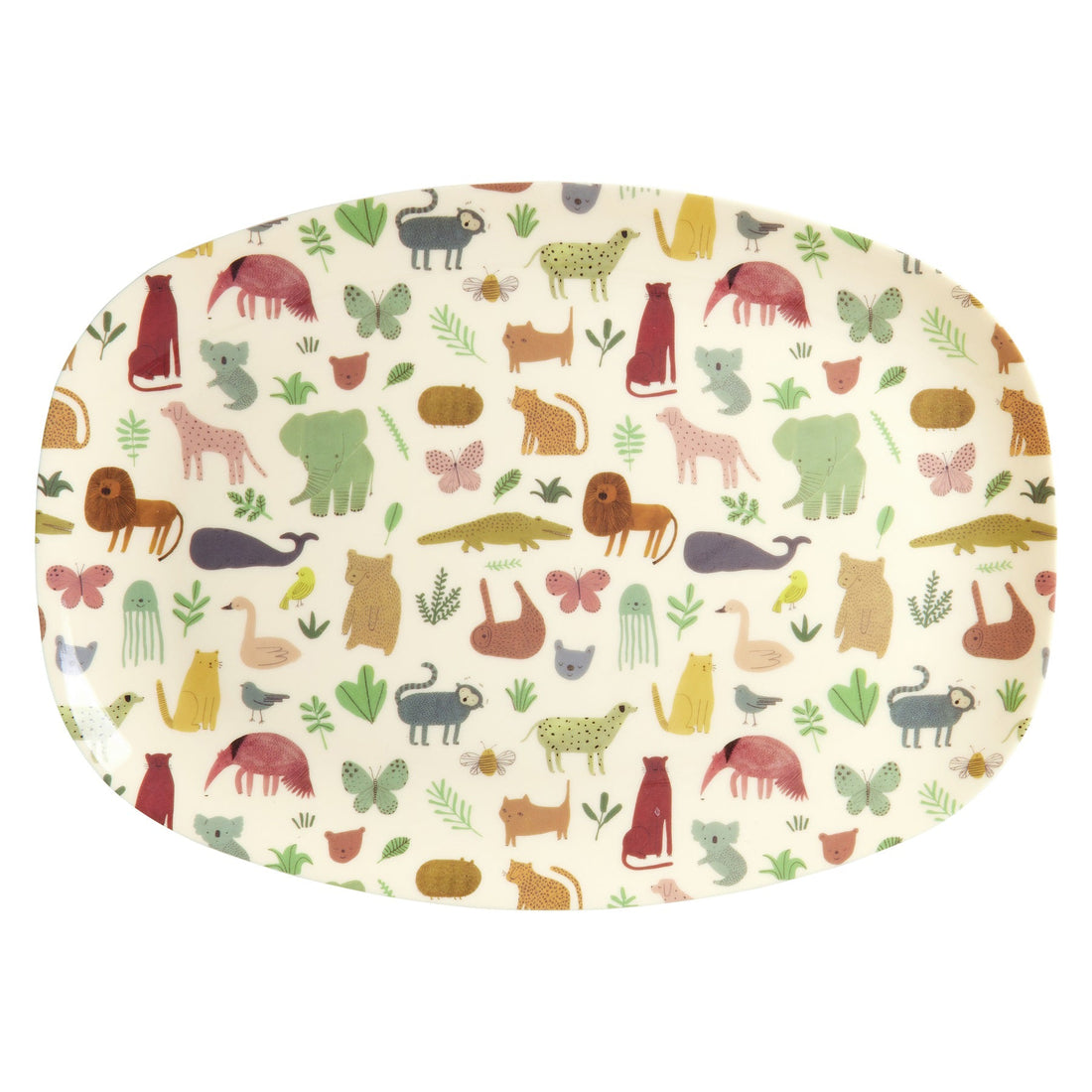 rice-dk-melamine-rectangular-plate-with-sweet-jungle-print-rice-melpl-swjuntoto
