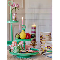 rice-dk-painted-metal-cake-plate-2-tier-in-green-rice-kitet-gs