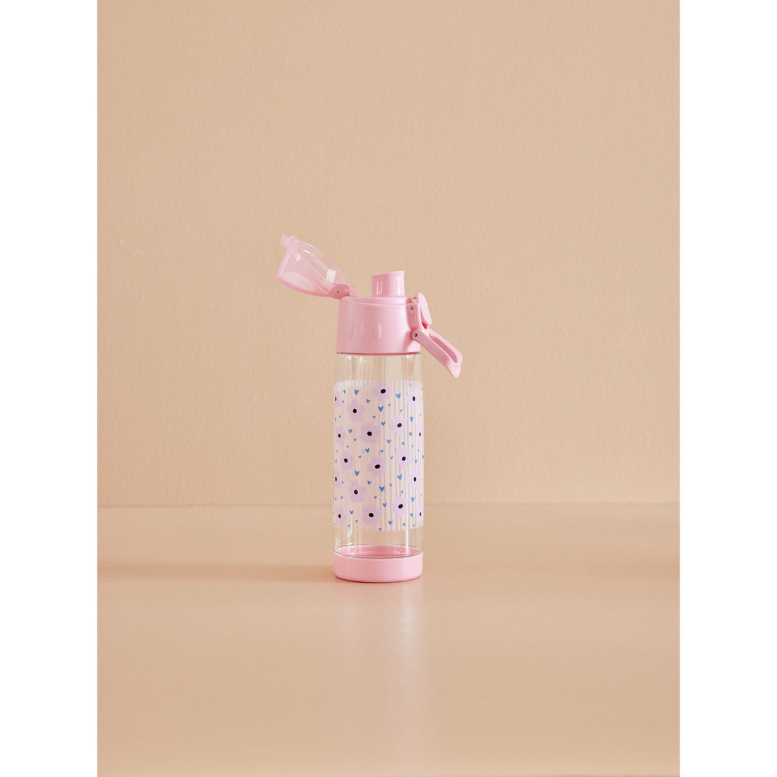 rice-dk-plastic-kids-drinking-bottle-with-flower-print-pink-rice-plbot-flow