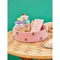 rice-dk-raffia-basket-with-clover-applications-color-pink-large-rice-bsbre-ceclol