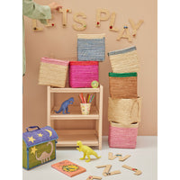 rice-dk-raffia-basket-without-handles-in-tea-with-green-border-rice-bsrat-20teag