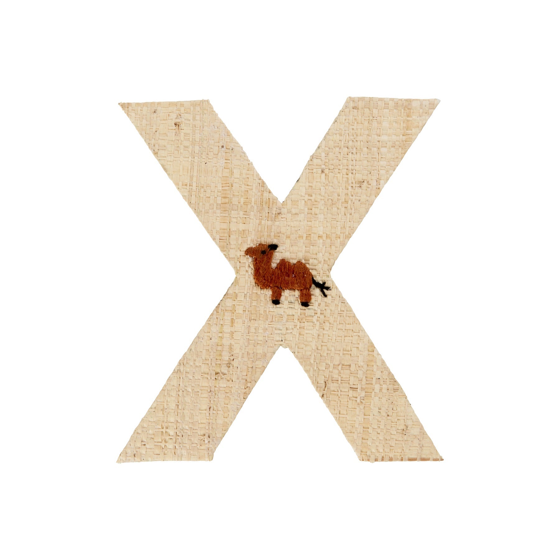 rice-dk-raffia-sticker-letter-in-nature-with-camel-embroidery-x-rice-stick-rafxb