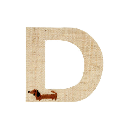 rice-dk-raffia-sticker-letter-in-nature-with-dachshund-embroidery-d-rice-stick-rafdb