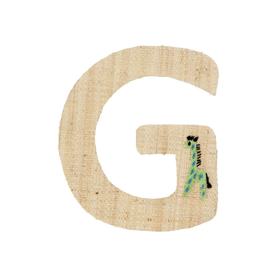 rice-dk-raffia-sticker-letter-in-nature-with-green-giraffe-embroidery-g-rice-stick-rafgb