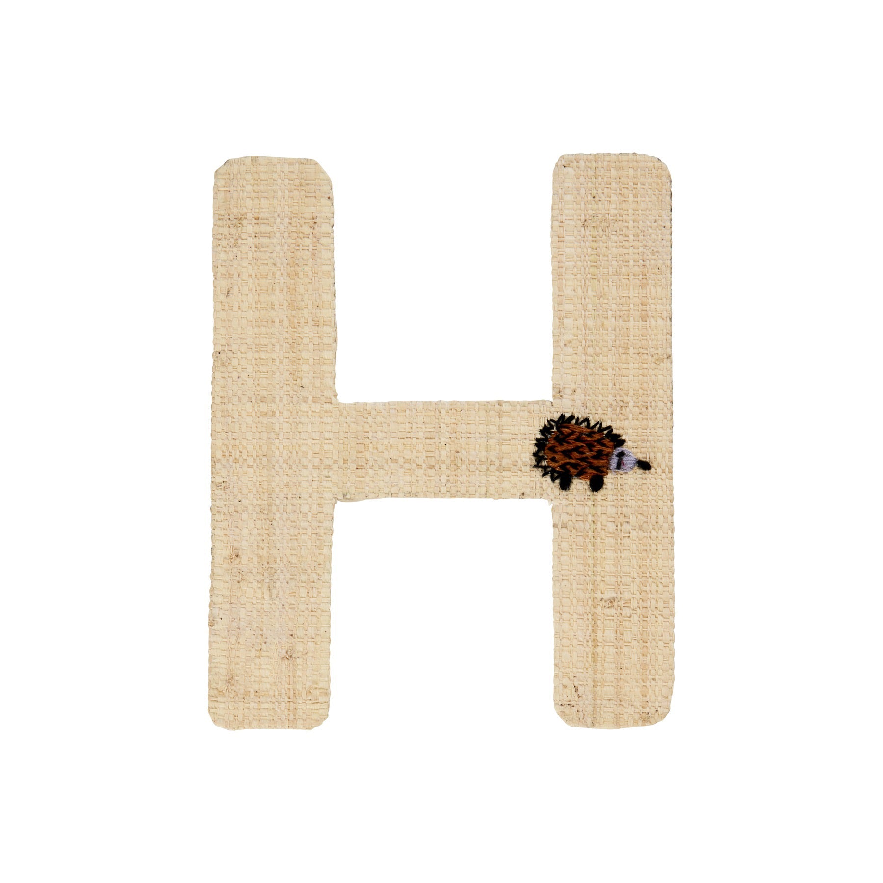 rice-dk-raffia-sticker-letter-in-nature-with-porcupine-embroidery-h-rice-stick-rafhb