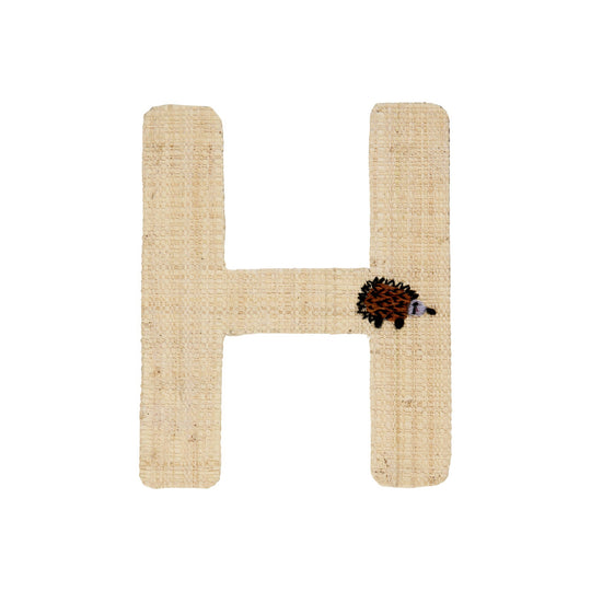 rice-dk-raffia-sticker-letter-in-nature-with-porcupine-embroidery-h-rice-stick-rafhb