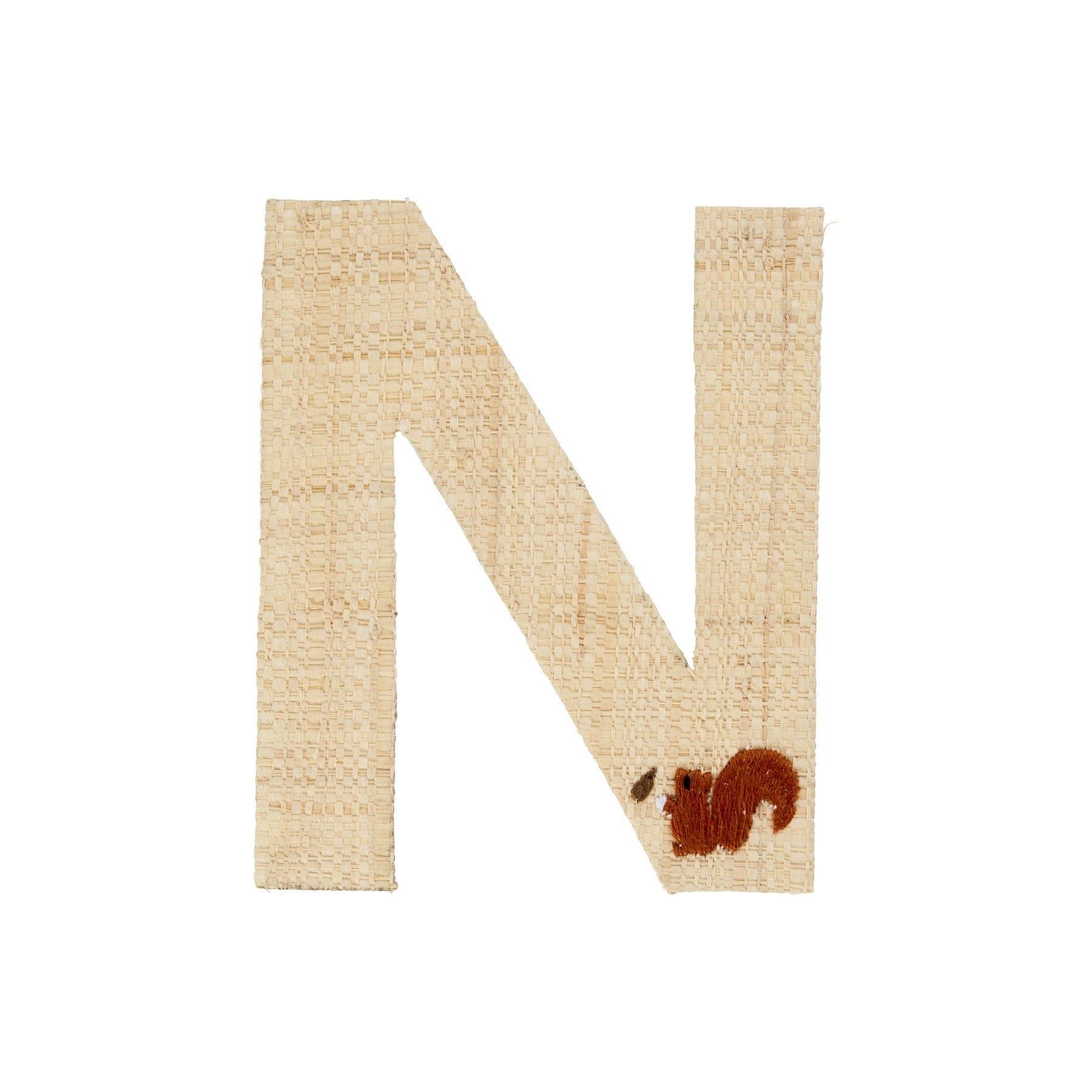 rice-dk-raffia-sticker-letter-in-nature-with-squirrel-embroidery-n-rice-stick-rafnb