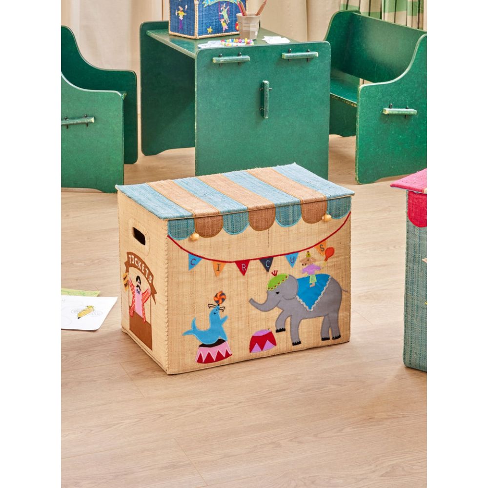 rice-dk-raffia-storage-box-with-circus-theme-foldable-rice-bsbox-lcirc