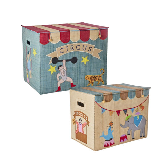 rice-dk-raffia-storage-box-with-circus-theme-foldable-rice-bsbox-lcirc