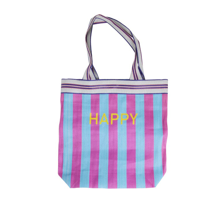 rice-dk-recycled-plastic-shopping-bag-with-blue-and-purple-stripes-rice-bgpla-happy