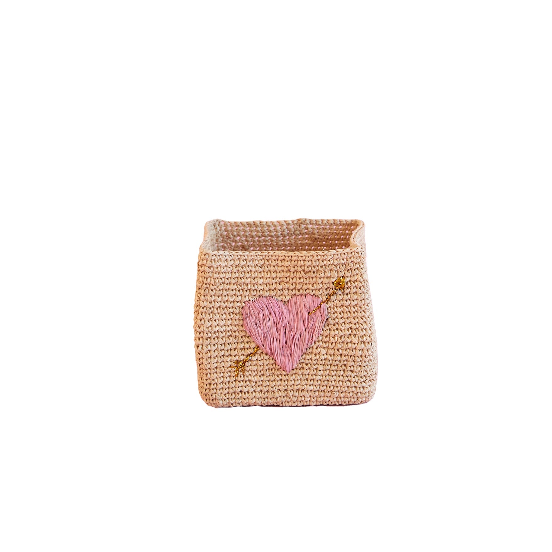 rice-dk-small-square-raffia-storage-basket-natural-pink-heart-embroidery-rice-bssto-2zheais