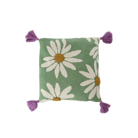 rice-dk-square-knitted-cushion-with-flowers-and-tassels-green-rice-cssqa-flowg
