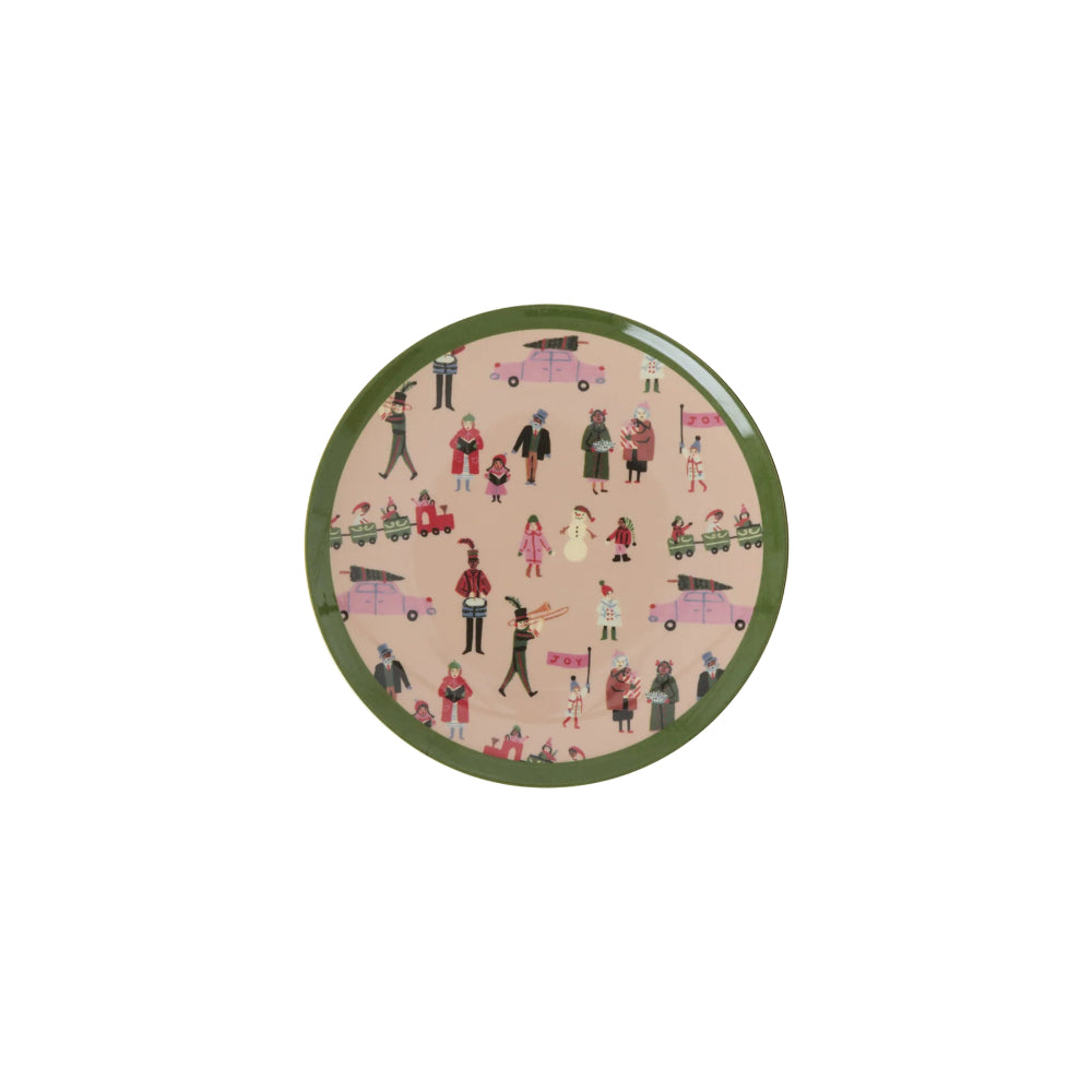 rice-melamine-cake-plate-with-holiday-print-small-rice-xmecp-holi