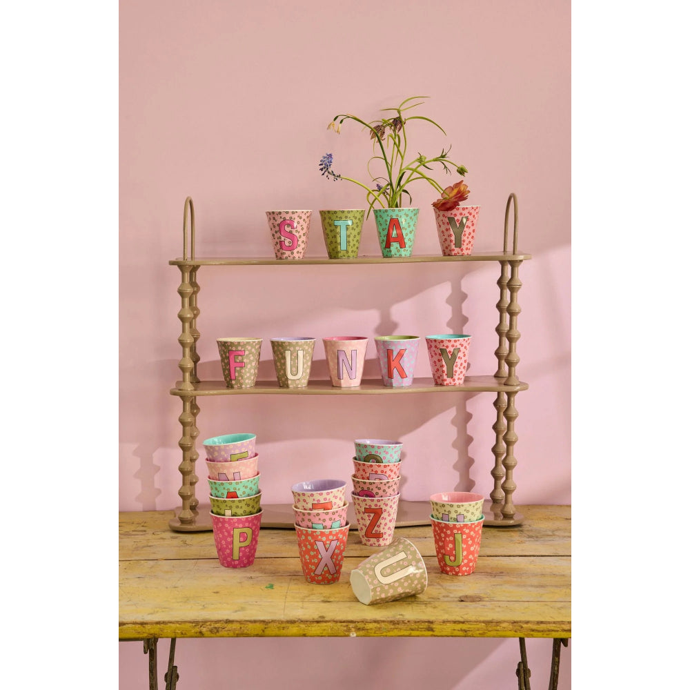 rice-melamine-cup-with-the-letter-a- flowers-medium-250ml-rice-melcu-alpfloa