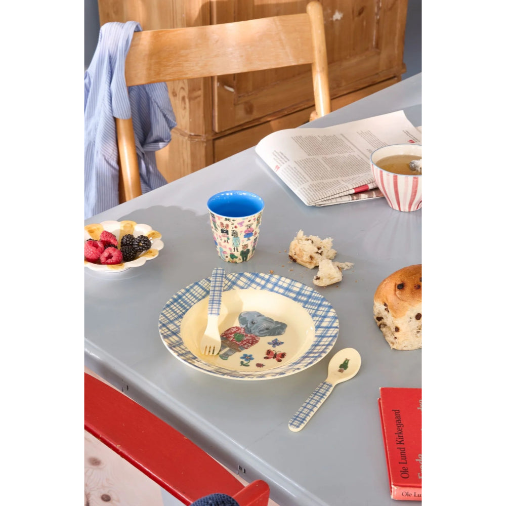 rice-melamine-kids-cup-with-nathalie-lété-print-blue-small-160ml-rice-kicup-natb