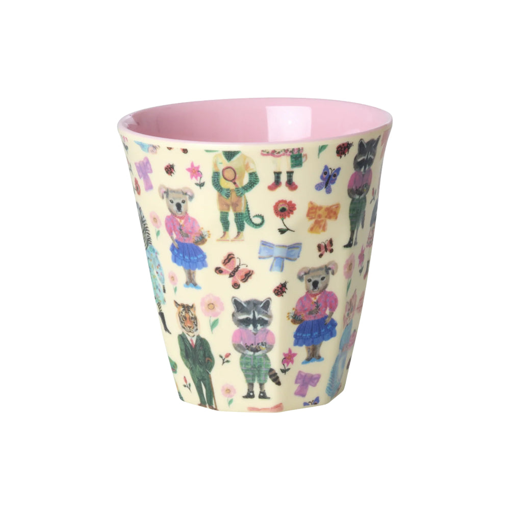 rice-melamine-kids-cup-with-nathalie-lété-print-pink-small-160ml-rice-kicup-nati