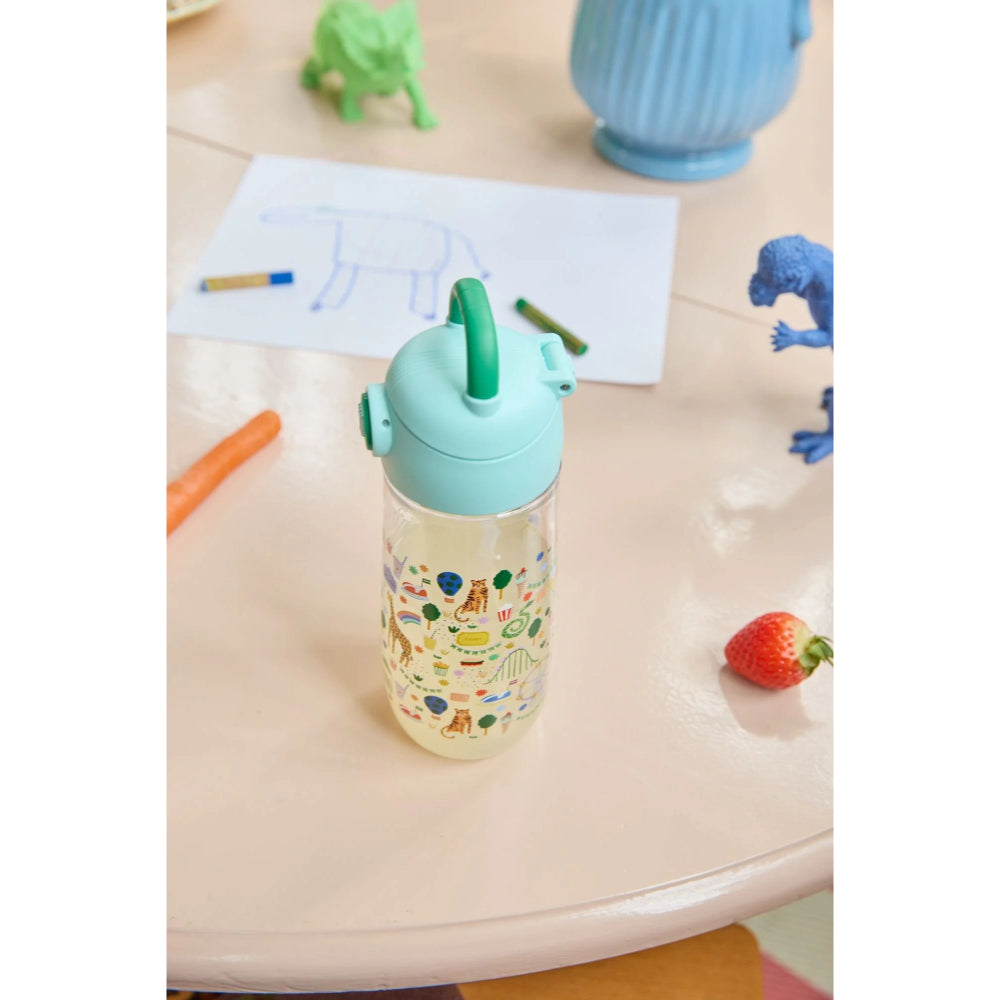 rice-plastic-kids-drinking-bottle-with-mint-fun-fair-print-550ml-rice-plbot-fufami