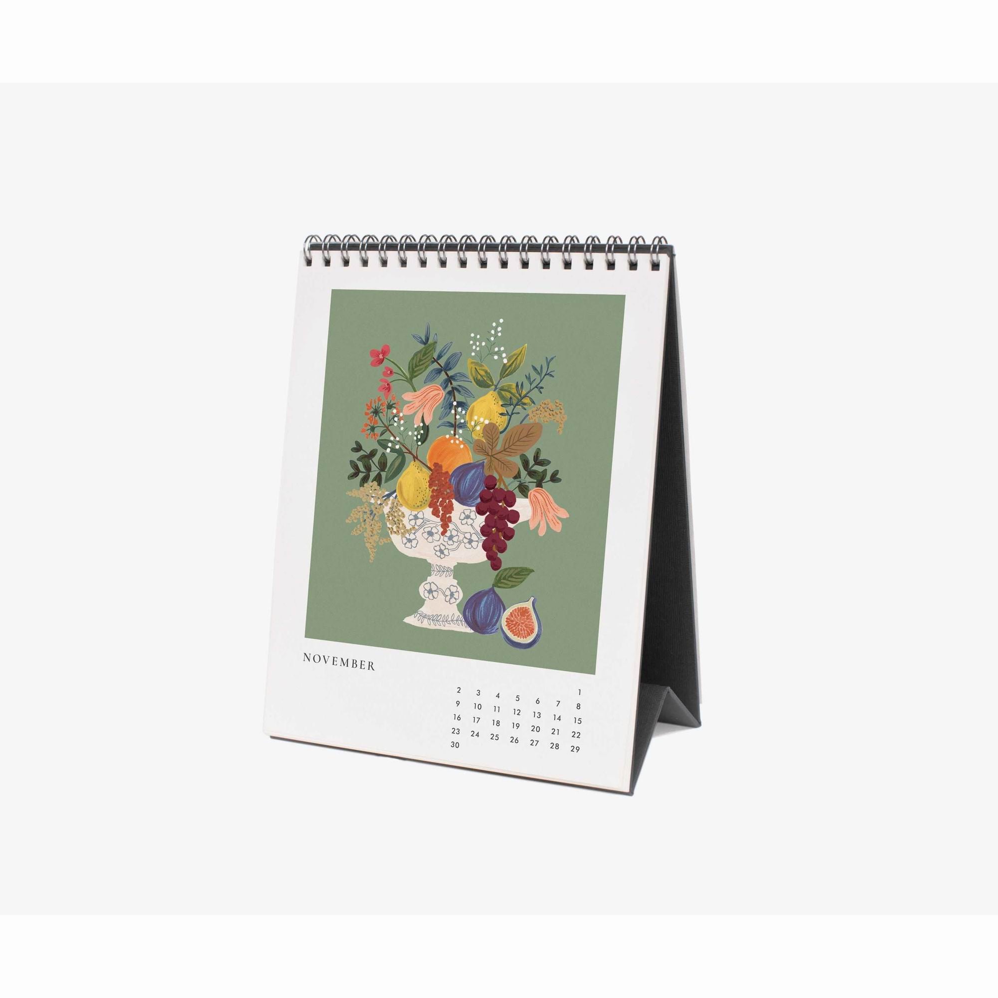 rifle-paper-co-2025-flower-satudies-desk-calendar-home-decor-stationery-rifl-cal090-12