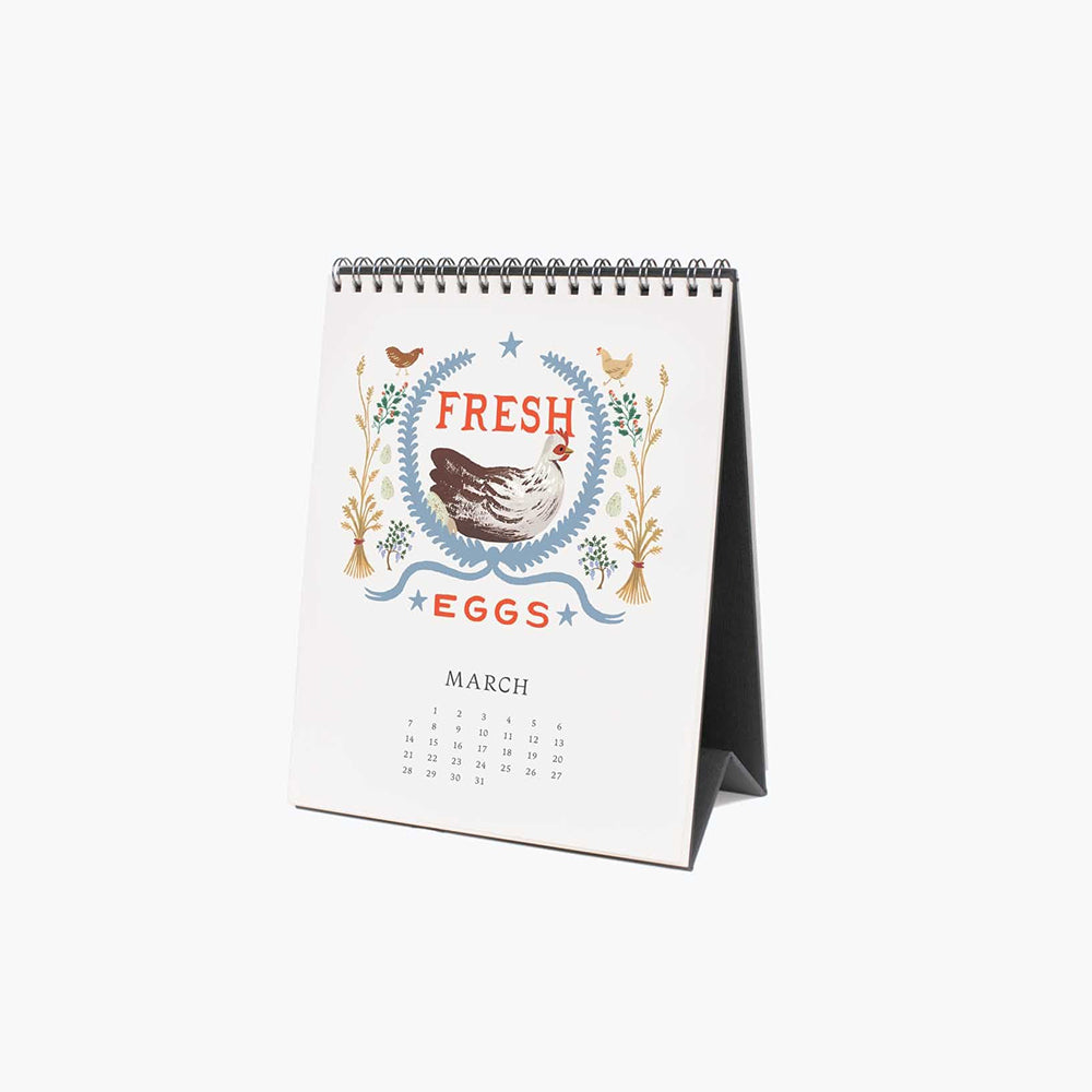 rifle-paper-co-2027-country-farm-desk-calendar-stationery-home-decor-rifl-cal109