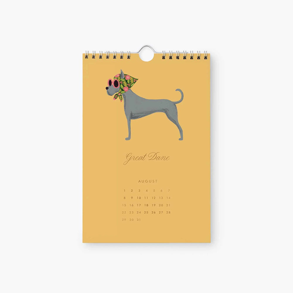 rifle-paper-co-2027-dog-of-the-month-kitchen-calendar-6x9-stationery-home-decor-rifl-cal108