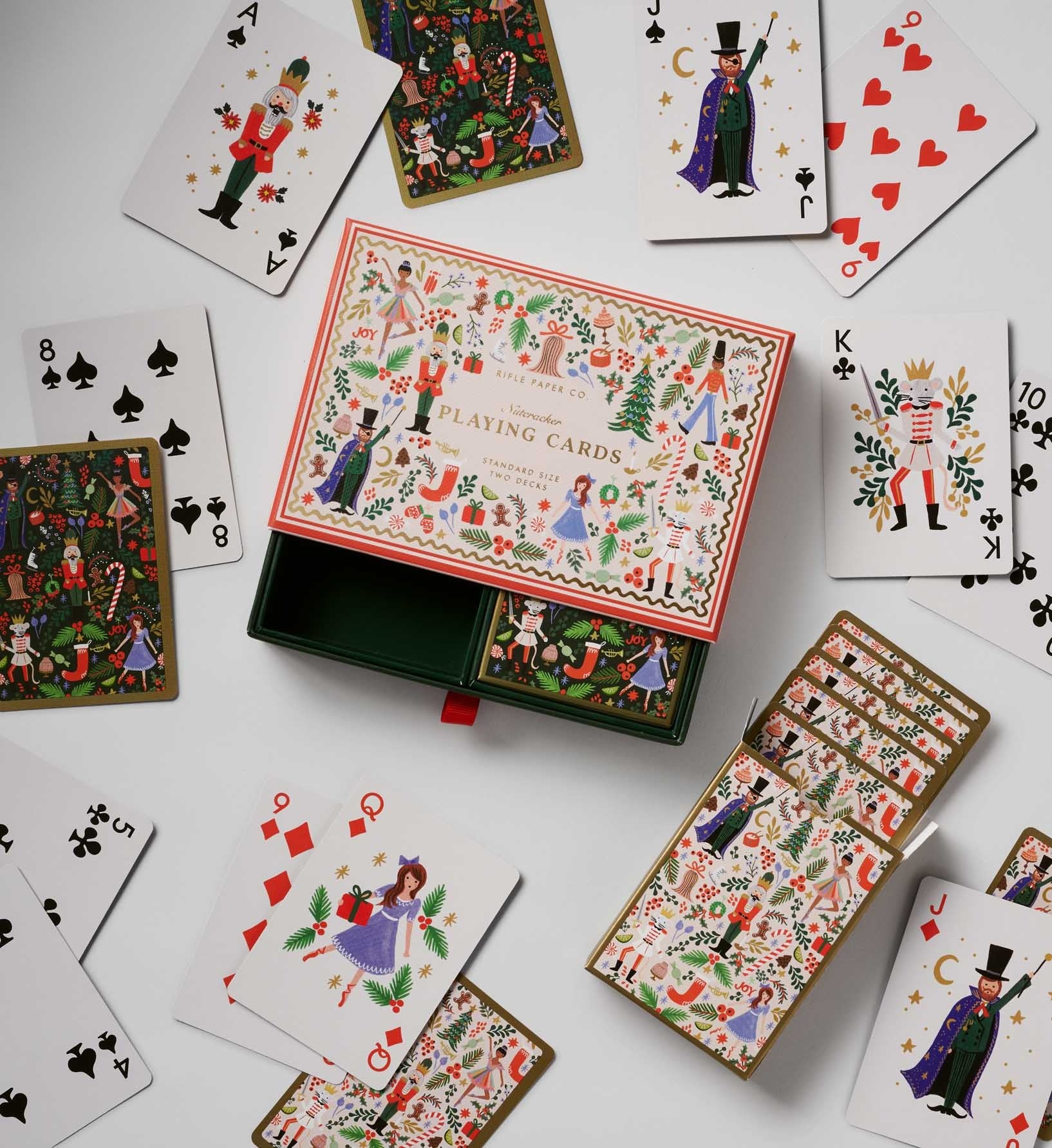 rifle-paper-co-holly-jolly-nutcracker-playing-card-set