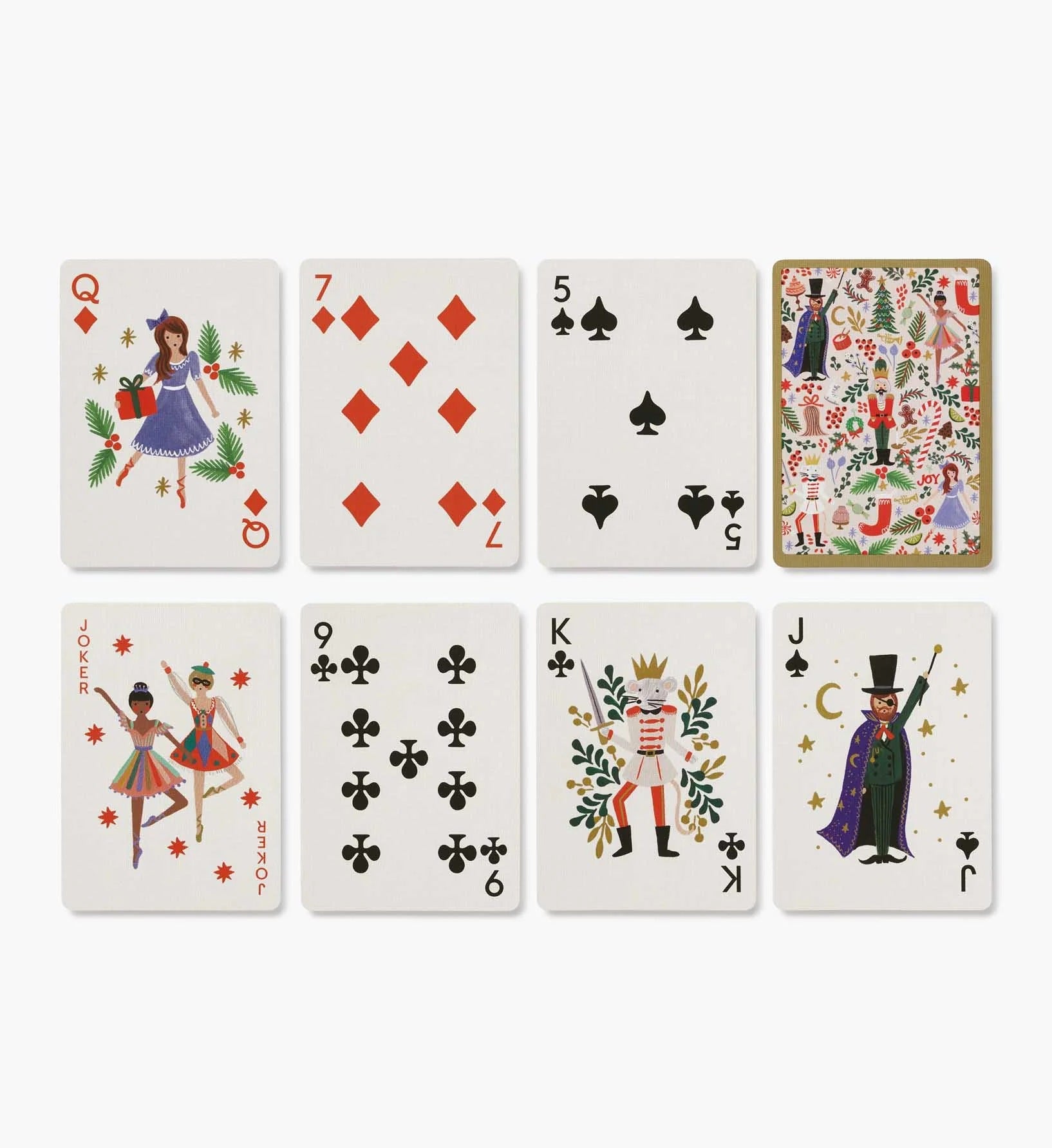 rifle-paper-co-holly-jolly-nutcracker-playing-card-set