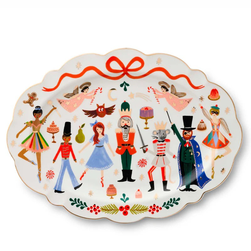 rifle-paper-co-nutcracker-large-porcelain-serving-platter-rifl-tst001