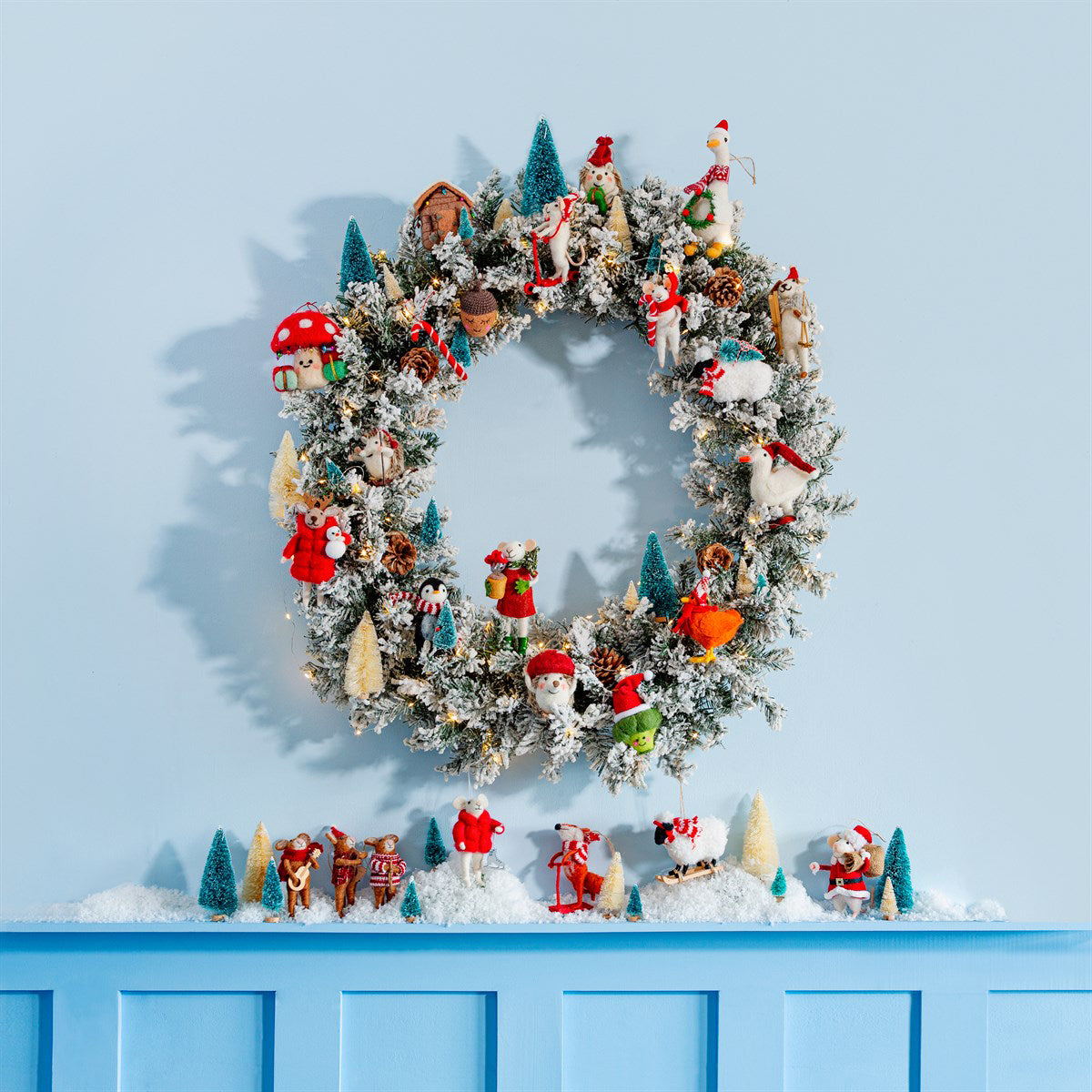 rjb-stone-goose-with-wreath-felt-hanging-decoration-rjbs-hobxm171