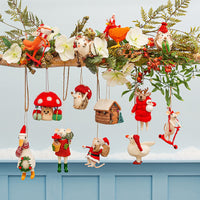 rjb-stone-goose-with-wreath-felt-hanging-decoration-rjbs-hobxm171