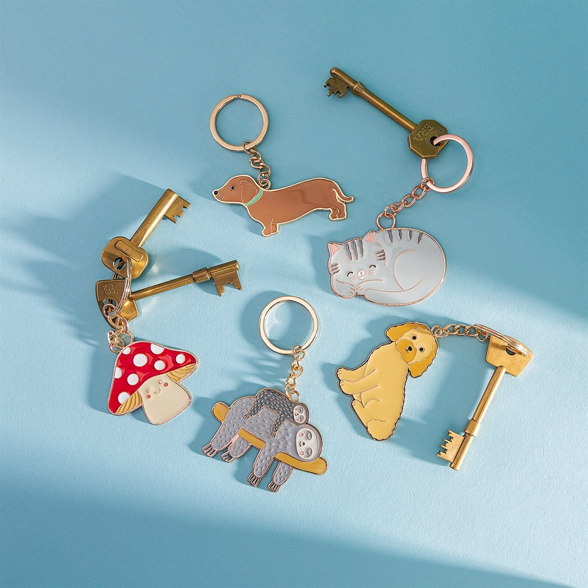 rjb-stone-sausage-dog-enamel-keyring-rjbs-eva087