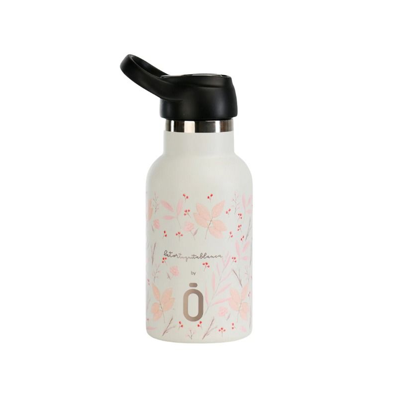 Runbott Cup Mii Insulated Bottle 350ml - La Tortuguita Blanca - Plants Sports Lid
