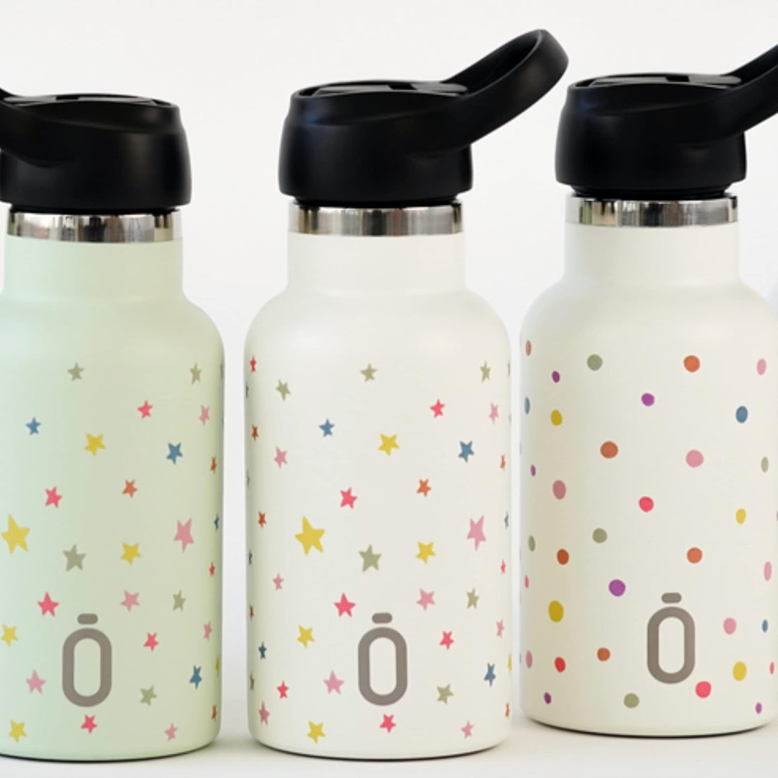 Runbott Thermal Bottle Sport+C.Sport 350 ml-7x7x18 Estrellas Cream