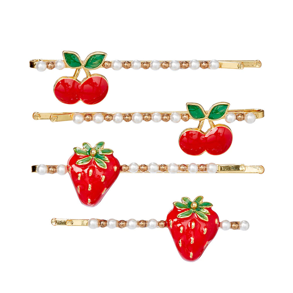 souza-hair-pins-yda-strawberry-4-pcs-card-1-card