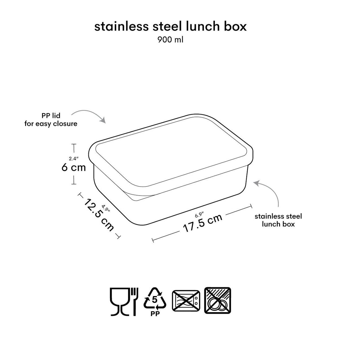 A Little Lovely Company Stainless Steel Lunch Box: Princess