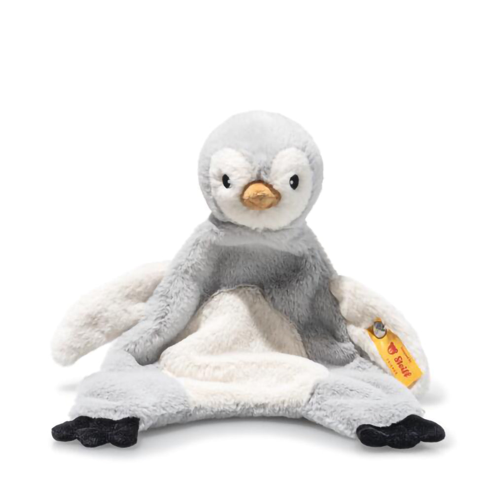 steiff-lio-penguin-comforter-light-grey-26cm-baby-nursery-stff-242823