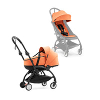 stokke-yoyo-baby-stroller-complete-set-black-frame-with-peach-seat-pack-bassinet-baby-nursery-yoyo-yo501spb04