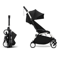 Stokke YOYO³ 6+ Baby Stroller Set - White Frame with Black 6+ Color Pack