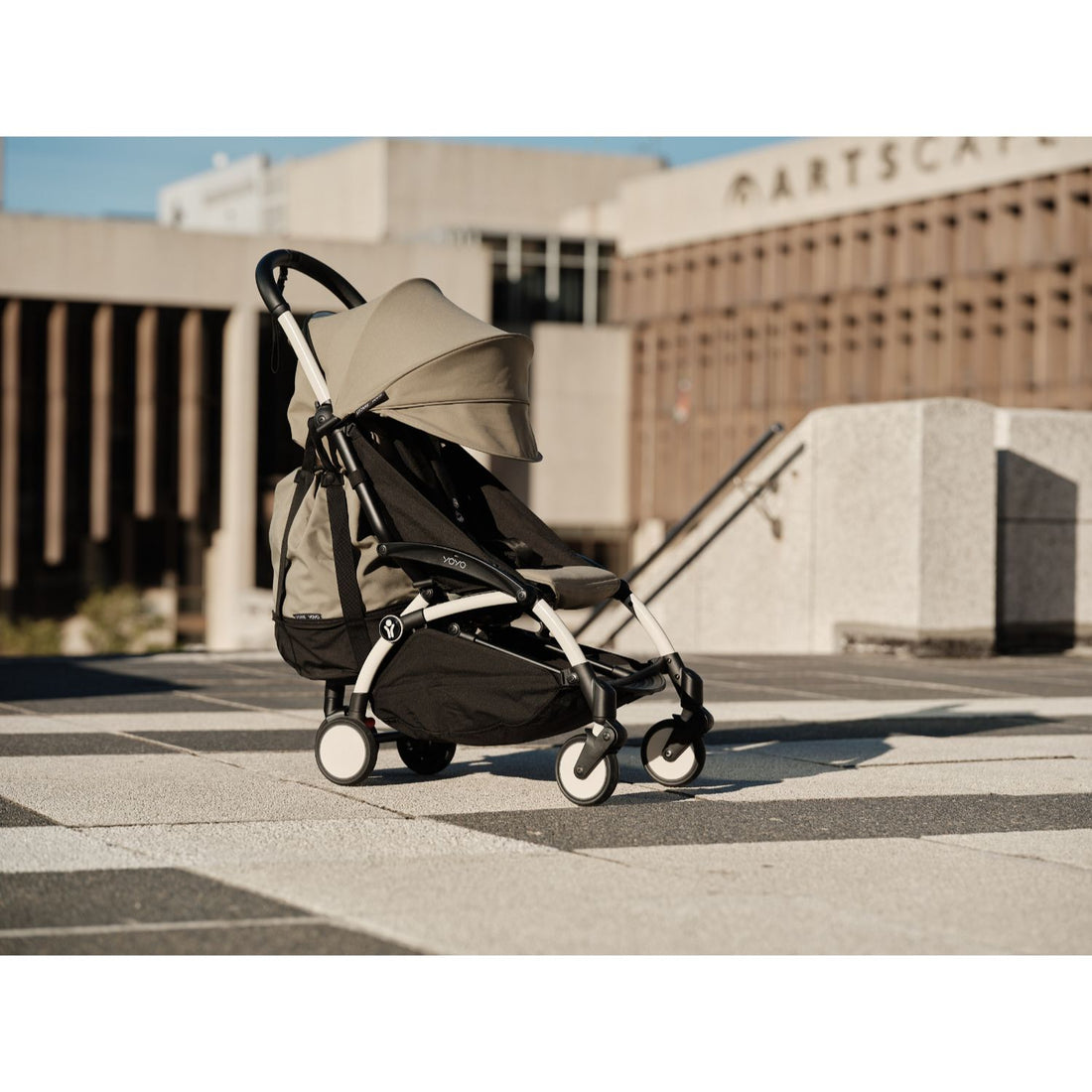 Stokke YOYO³ 0+ 6+ Complete Baby Stroller Set - White Frame with Toffee 0+ Newborn Pack & 6+ Color Pack (Pre-Order; Est. Delivery in 4-6 Weeks)