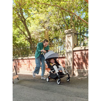 Stokke YOYO³ 6+ Baby Stroller Set - Black Frame with Stone 6+ Color Pack